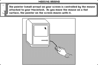 Illustration for article titled Here's How a 1984 Macintosh Tutorial Taught People to Use a Mouse
